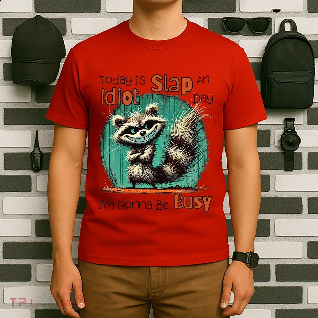 Today Is Slap An Idiot Day IM Gonna Be Busy T-Shirt