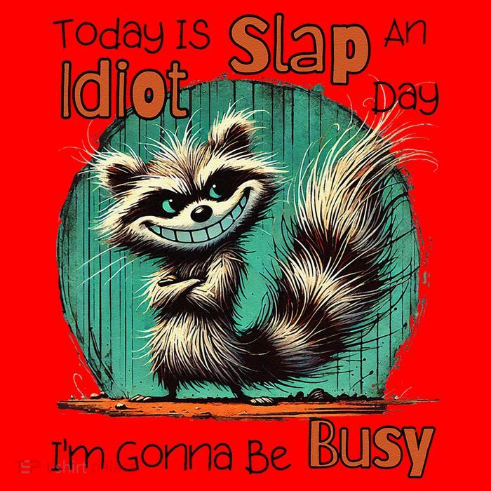 Today Is Slap An Idiot Day IM Gonna Be Busy Button