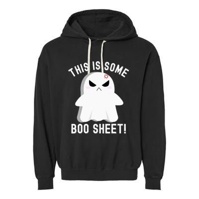 This Is Some Boo Sheet Halloween Ghost Costume Garment-Dyed Fleece Hoodie