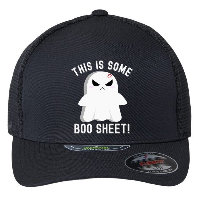 This Is Some Boo Sheet Halloween Ghost Costume Flexfit Unipanel Trucker Cap