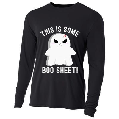 This Is Some Boo Sheet Halloween Ghost Costume Cooling Performance Long Sleeve Crew