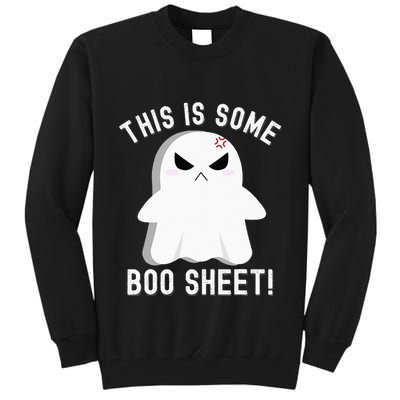 This Is Some Boo Sheet Halloween Ghost Costume Tall Sweatshirt