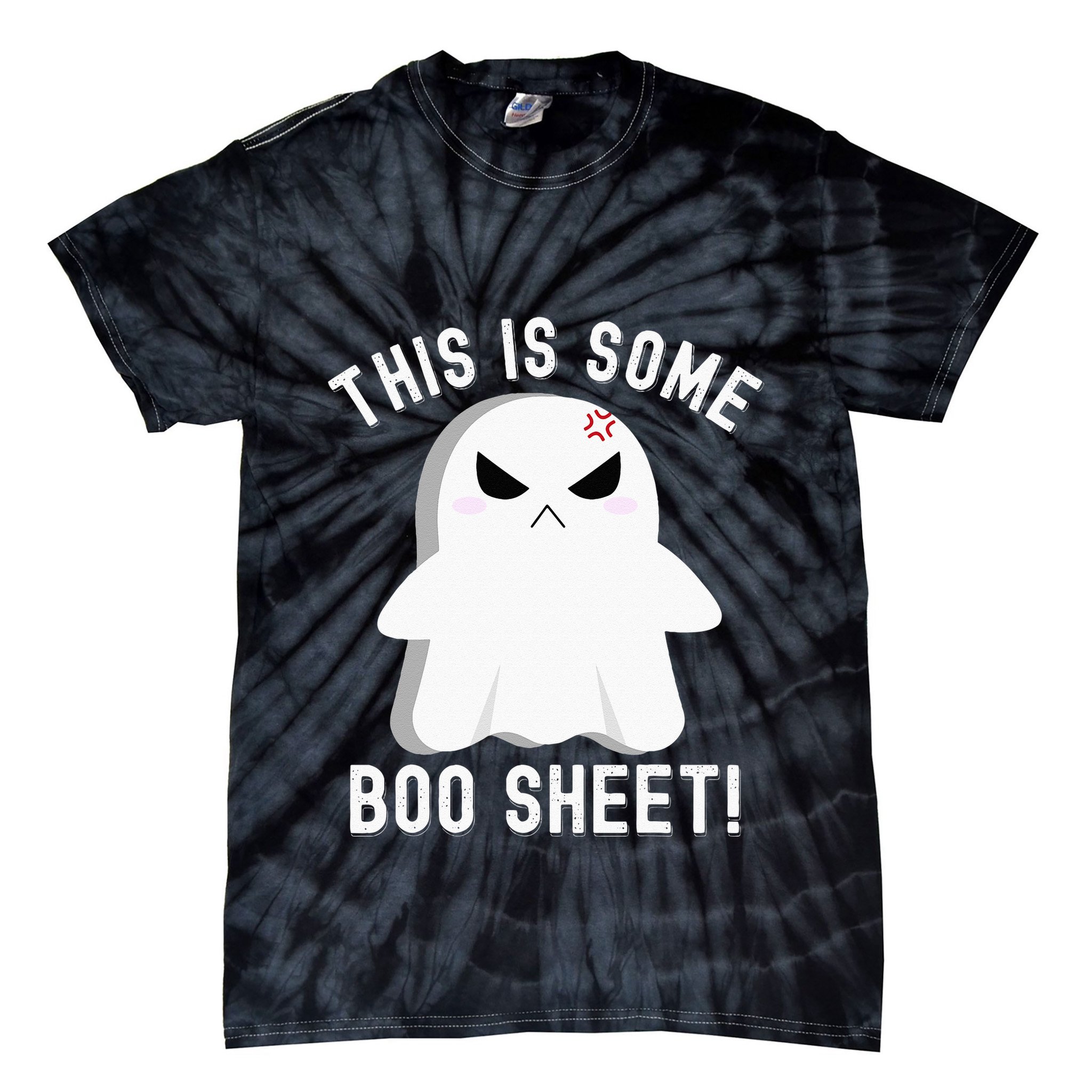 This Is Some Boo Sheet Halloween Ghost Costume Tie-Dye T-Shirt