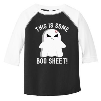 This Is Some Boo Sheet Halloween Ghost Costume Toddler Fine Jersey T-Shirt