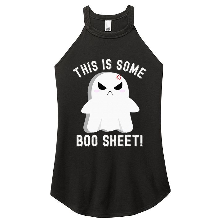 This Is Some Boo Sheet Halloween Ghost Costume Women's Perfect Tri Rocker Tank