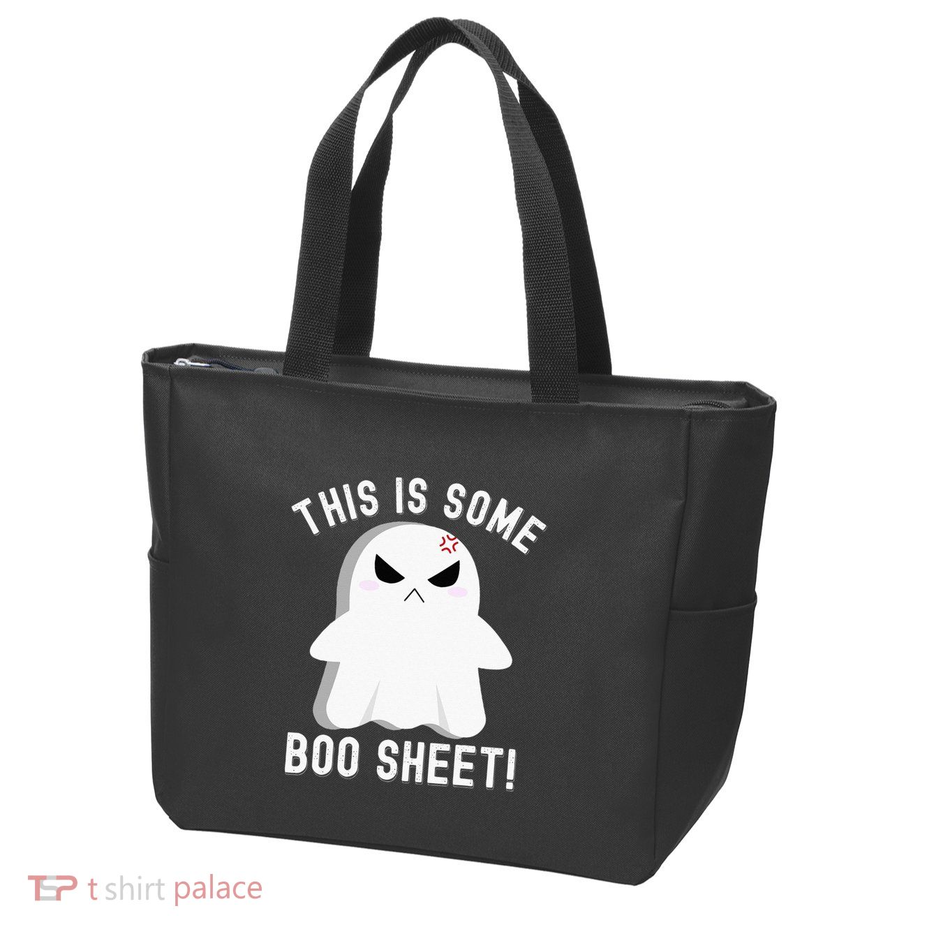 This Is Some Boo Sheet Halloween Ghost Costume Zip Tote Bag