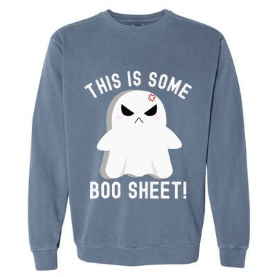 This Is Some Boo Sheet Halloween Ghost Costume Garment-Dyed Sweatshirt