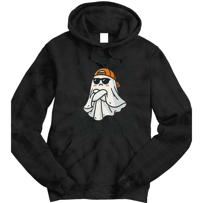 This Is Some Boo Sheet Ghost Funny Halloween Gift Tie Dye Hoodie