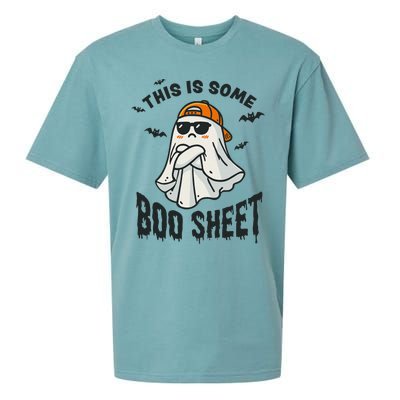 This Is Some Boo Sheet Ghost Funny Halloween Gift Sueded Cloud Jersey T-Shirt