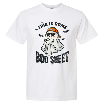 This Is Some Boo Sheet Ghost Funny Halloween Gift Garment-Dyed Heavyweight T-Shirt