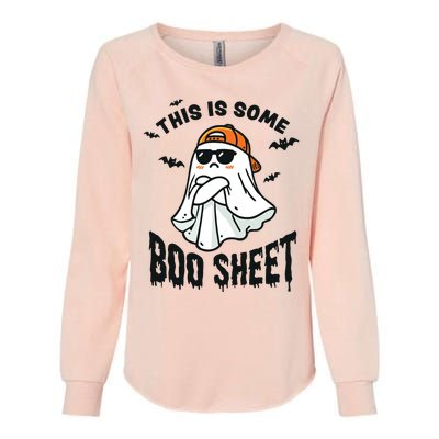 This Is Some Boo Sheet Ghost Funny Halloween Womens California Wash Sweatshirt