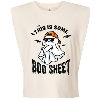 This Is Some Boo Sheet Ghost Funny Halloween Garment-Dyed Women's Muscle Tee