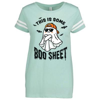 This Is Some Boo Sheet Ghost Funny Halloween Enza Ladies Jersey Football T-Shirt