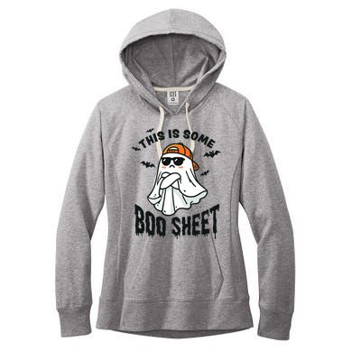 This Is Some Boo Sheet Ghost Funny Halloween Women's Fleece Hoodie