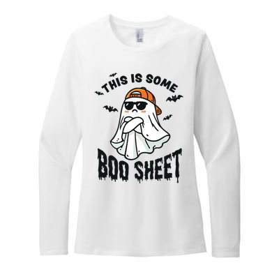 This Is Some Boo Sheet Ghost Funny Halloween Womens CVC Long Sleeve Shirt