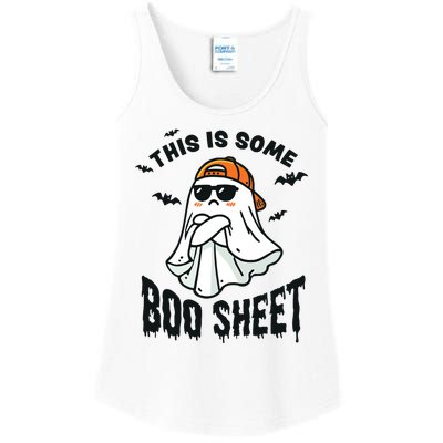 This Is Some Boo Sheet Ghost Funny Halloween Ladies Essential Tank