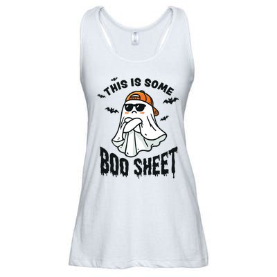 This Is Some Boo Sheet Ghost Funny Halloween Ladies Essential Flowy Tank