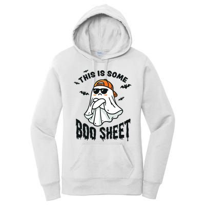 This Is Some Boo Sheet Ghost Funny Halloween Women's Pullover Hoodie