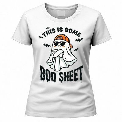 This Is Some Boo Sheet Ghost Funny Halloween Women's T-Shirt