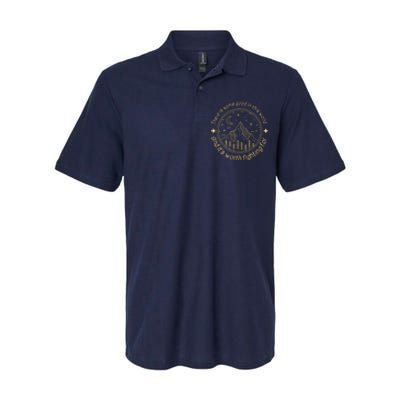 There Is Some Good In This World Mountain Landscape Fantasy Softstyle Adult Sport Polo