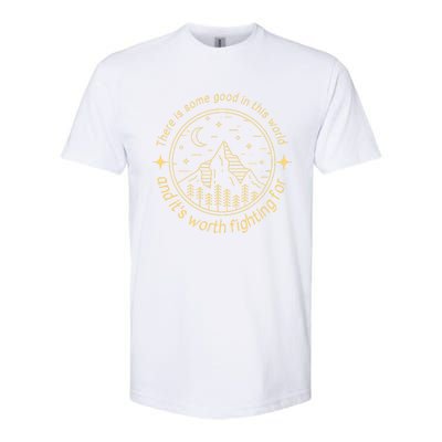 There Is Some Good In This World Mountain Landscape Fantasy Softstyle CVC T-Shirt