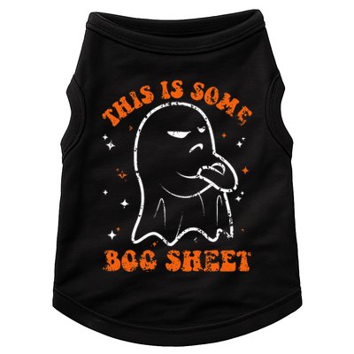 This Is Some Boo Sheet Funny Ghost Halloween Costume Retro Doggie Tank