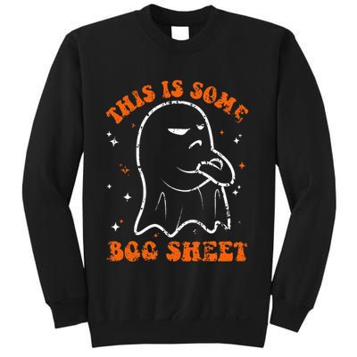 This Is Some Boo Sheet Funny Ghost Halloween Costume Retro Sweatshirt