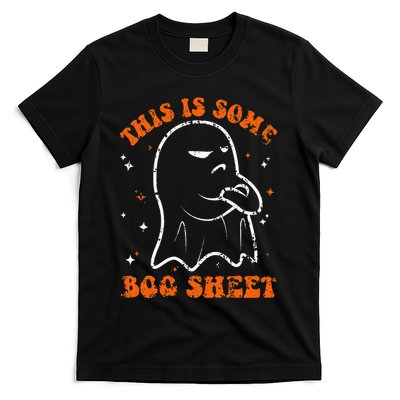 This Is Some Boo Sheet Funny Ghost Halloween Costume Retro T-Shirt