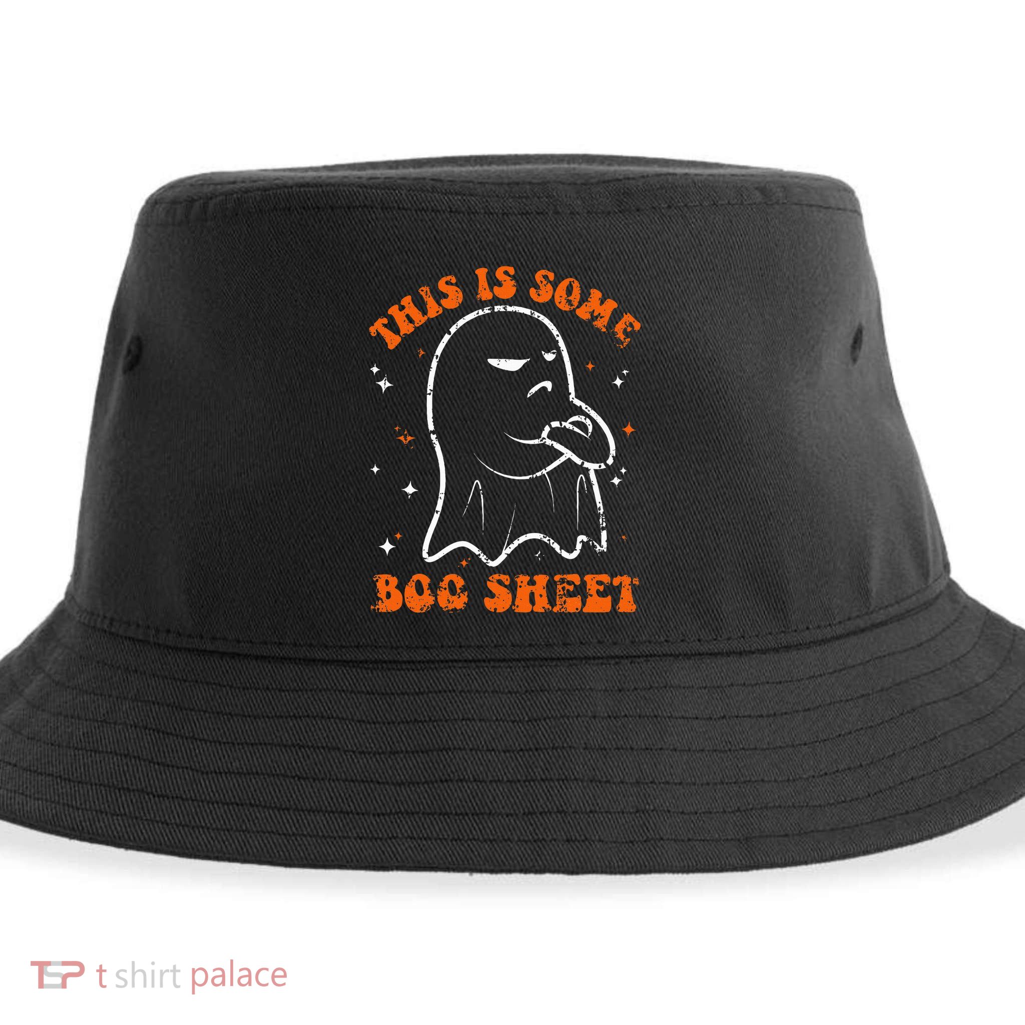 This Is Some Boo Sheet Funny Ghost Halloween Costume Retro Sustainable Bucket Hat