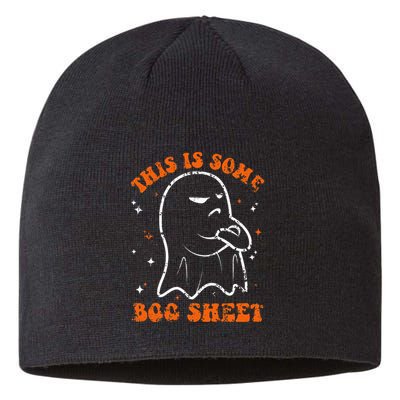 This Is Some Boo Sheet Funny Ghost Halloween Costume Retro Sustainable Beanie