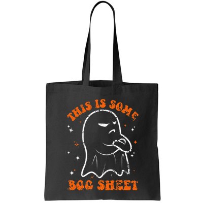 This Is Some Boo Sheet Funny Ghost Halloween Costume Retro Bag