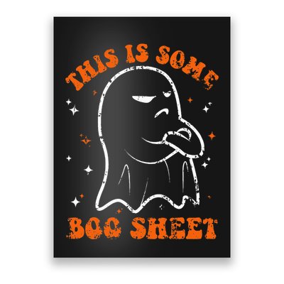 This Is Some Boo Sheet Funny Ghost Halloween Costume Retro Poster