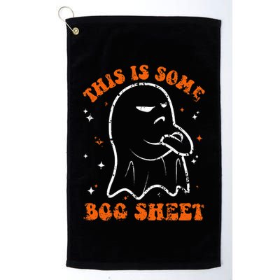 This Is Some Boo Sheet Funny Ghost Halloween Costume Retro Golf Towel