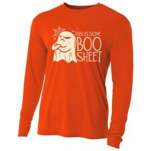 This Is Some Boo Sheet Halloween Groovy Funny Gift Gift Cooling Performance Long Sleeve Crew