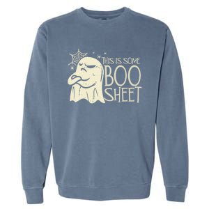 This Is Some Boo Sheet Halloween Groovy Funny Gift Gift Garment-Dyed Sweatshirt