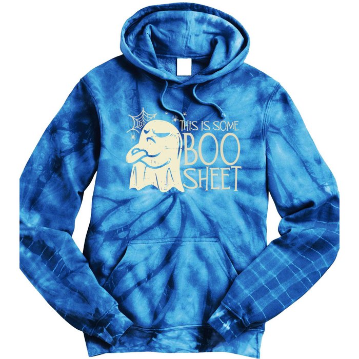 This Is Some Boo Sheet Halloween Groovy Funny Gift Gift Tie Dye Hoodie