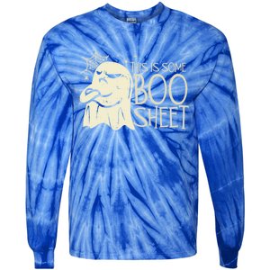 This Is Some Boo Sheet Halloween Groovy Funny Gift Gift Tie-Dye Long Sleeve Shirt