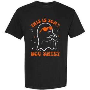 This Is Some Boo Sheet Funny Ghost Halloween Costume Retro Garment-Dyed Heavyweight T-Shirt