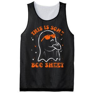 This Is Some Boo Sheet Funny Ghost Halloween Costume Retro Mesh Reversible Basketball Jersey Tank