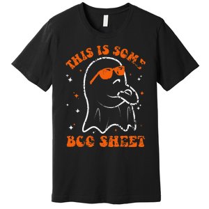 This Is Some Boo Sheet Funny Ghost Halloween Costume Retro Premium T-Shirt