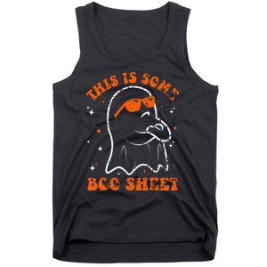 This Is Some Boo Sheet Funny Ghost Halloween Costume Retro Tank Top