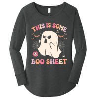 This Is Some Boo Sheet Ghost Halloween Costume Funny Ghost Women's Perfect Tri Tunic Long Sleeve Shirt