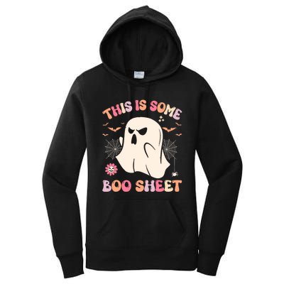 This Is Some Boo Sheet Ghost Halloween Costume Funny Ghost Women's Pullover Hoodie