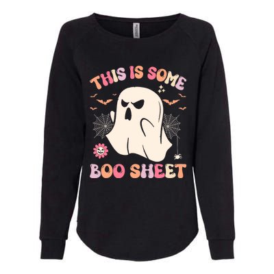 This Is Some Boo Sheet Ghost Halloween Costume Funny Ghost Womens California Wash Sweatshirt