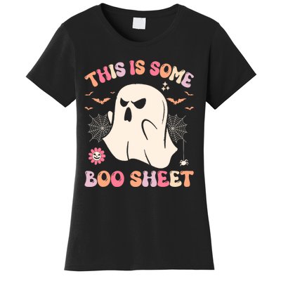 This Is Some Boo Sheet Ghost Halloween Costume Funny Ghost Women's T-Shirt