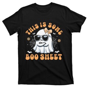 This Is Some Boo Sheet Women Cute Ghost Halloween Gift T-Shirt