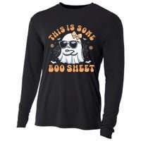 This Is Some Boo Sheet Women Cute Ghost Halloween Gift Cooling Performance Long Sleeve Crew