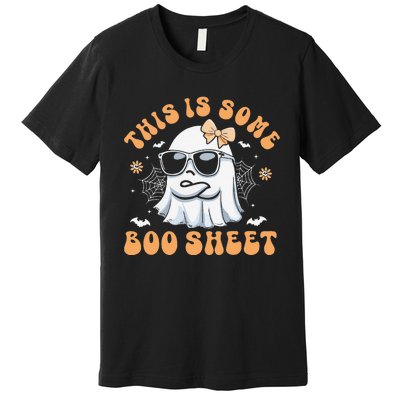 This Is Some Boo Sheet Women Cute Ghost Halloween Gift Premium T-Shirt