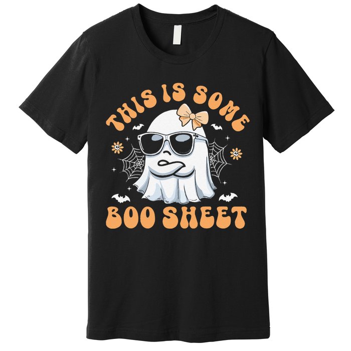 This Is Some Boo Sheet Women Cute Ghost Halloween Gift Premium T-Shirt