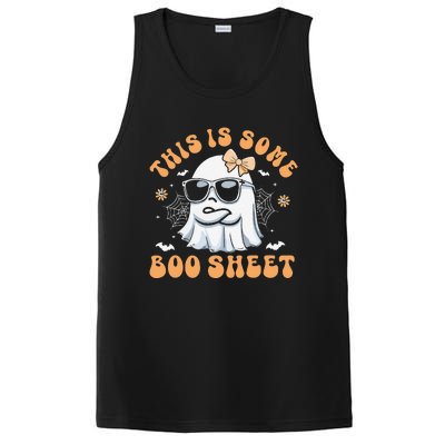 This Is Some Boo Sheet Women Cute Ghost Halloween Gift PosiCharge Competitor Tank